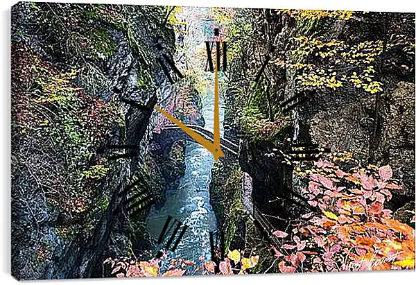 Часы картина - Осень