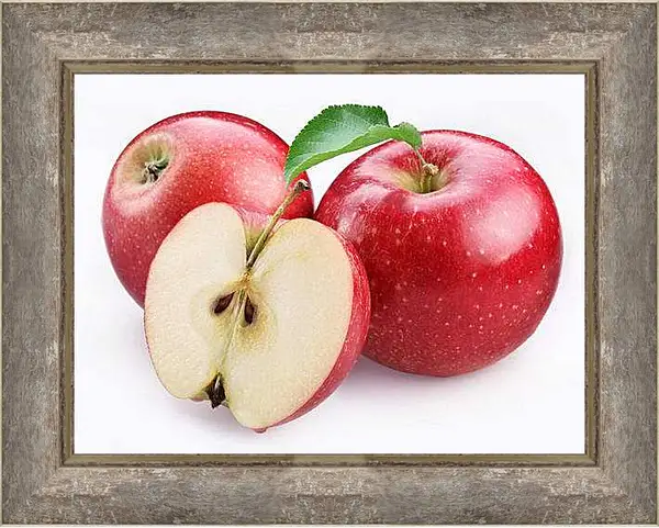 Картина в раме - Яблоки. Сочные Яблоки.