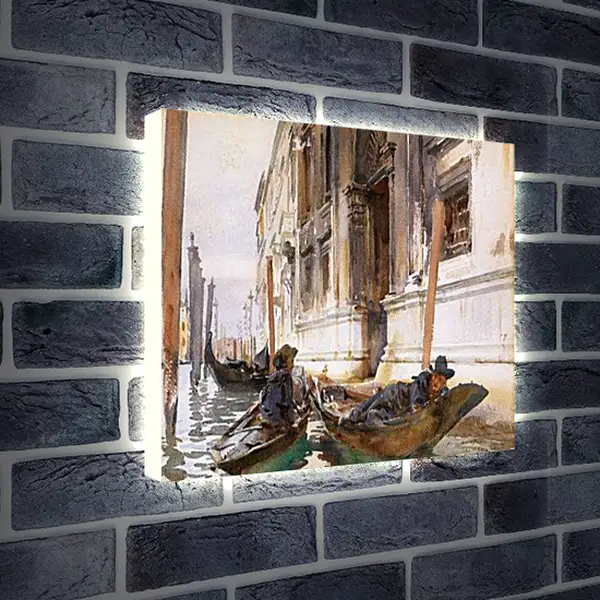 Лайтбокс световая панель - Gondoliers’ Siesta - Сингер Сарджент. Джон Сингер Сарджент