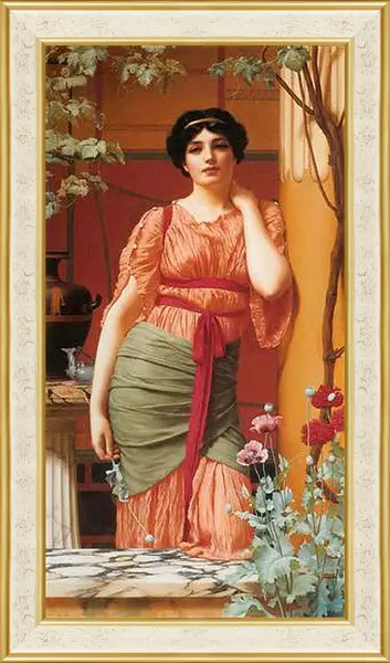 Картина в раме - Nerissa. Джон Уильям Годвард
