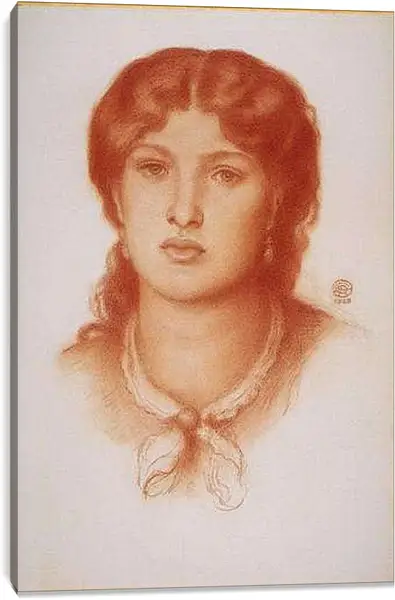 Постер на подрамнике - Fanny Cornforth. Данте Габриэль Россетти
