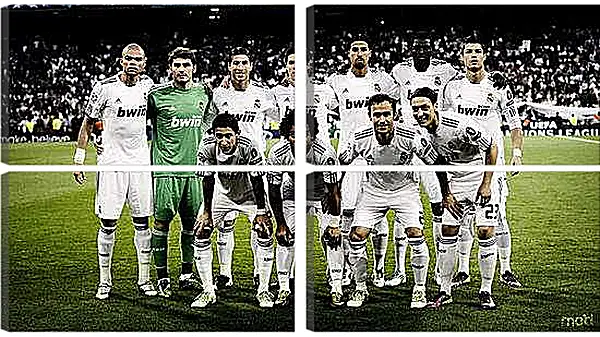Модульная картина - Фото перед матчем ФК Реал Мадрид. FC Real Madrid