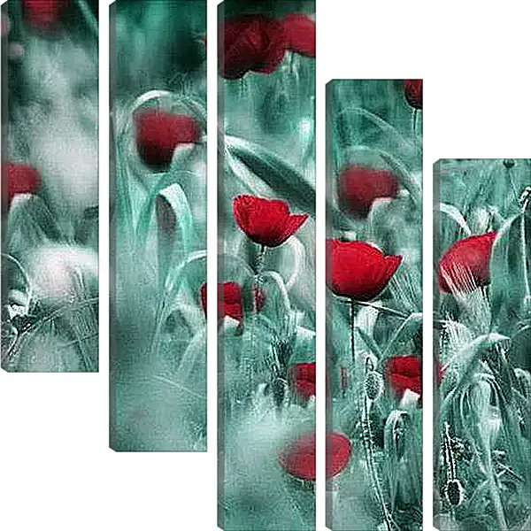 Модульная картина - Маки