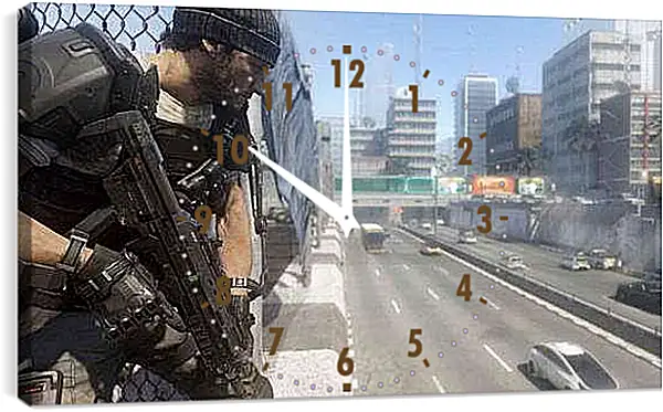 Часы картина - Call Of Duty: Advanced Warfare