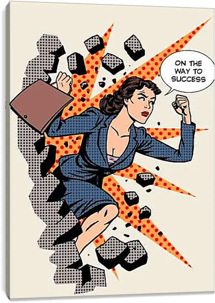 Постер на подрамнике - Бизнесвумен