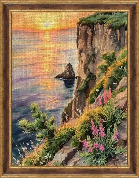 Картина в раме - Sunset 13