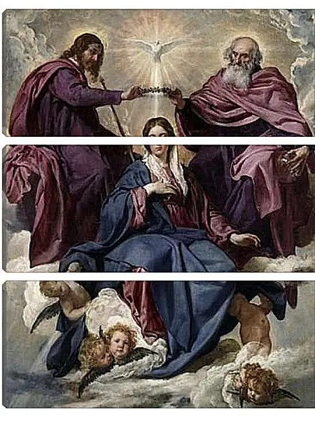 Модульная картина - The Coronation of the Virgin. Диего Веласкес