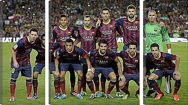 Модульная картина - Фото перед матчем ФК Барселона. FC Barcelona