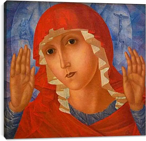 Постер на подрамнике - Красная мадонна. Петров-Водкин