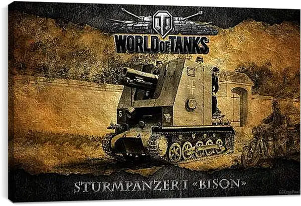 Постер на подрамнике - World Of Tanks
