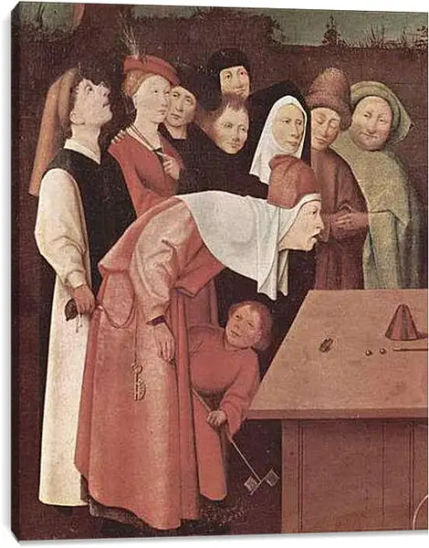 Постер на подрамнике - Der Zauberkunstler. Иероним Босх