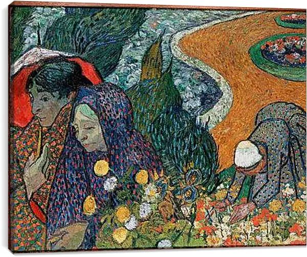 Постер на подрамнике - Spaziergang in Arles. Винсент Ван Гог