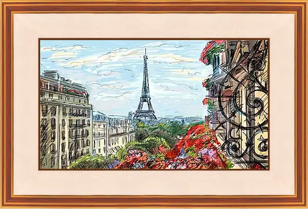 Картина в раме - Башня