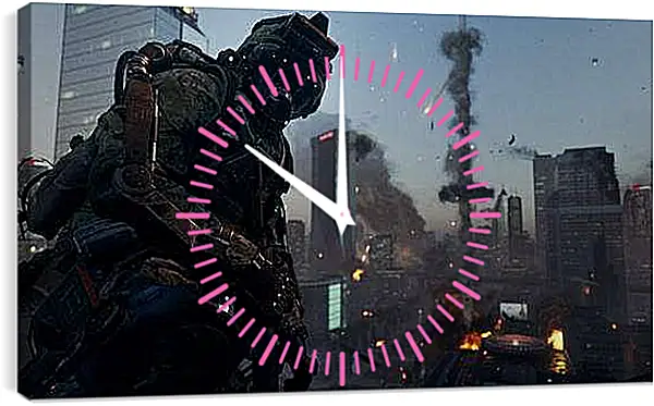 Часы картина - Call Of Duty: Advanced Warfare