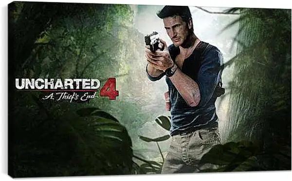 Постер на подрамнике - naughty dog, uncharted 4