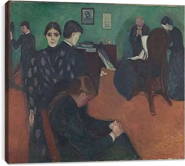 Постер на подрамнике - A Portrait of Grief. Эдвард Мунк