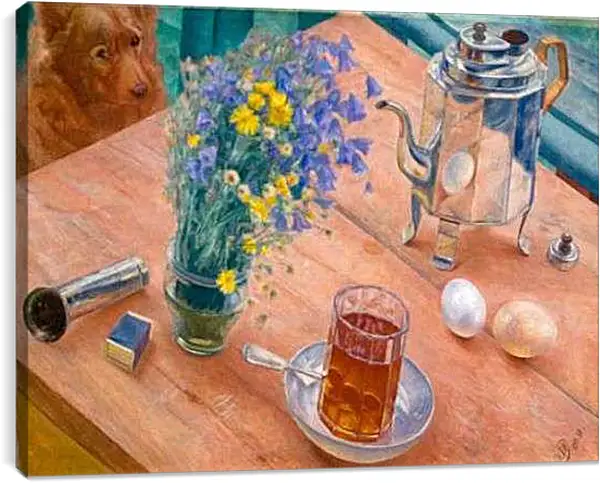 Постер на подрамнике - Утренний натюрморт. Петров-Водкин