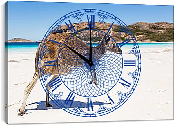 Часы картина - Кенгуру