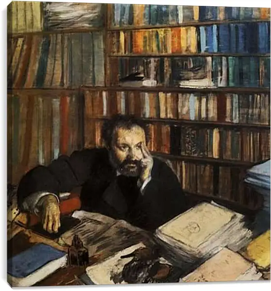 Постер на подрамнике - Edmond Duranty  Gouache. Эдгар Дега