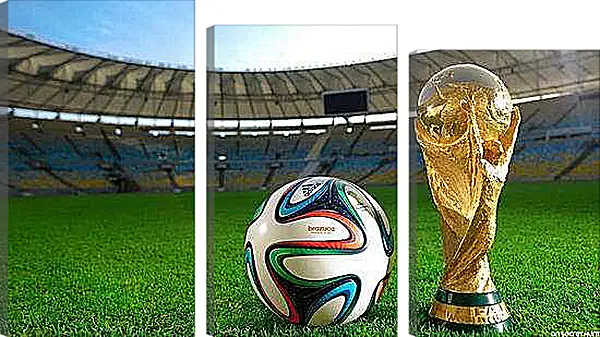 Модульная картина - Мяч и Кубок Мира