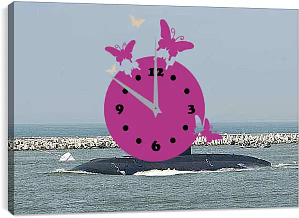 Часы картина - Подводная лодка