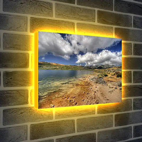 Лайтбокс световая панель - Речной берег