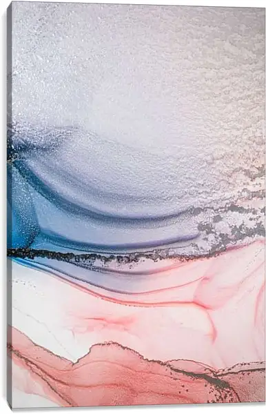 Постер на подрамнике - Abstract pink & blue3. Mari Dein