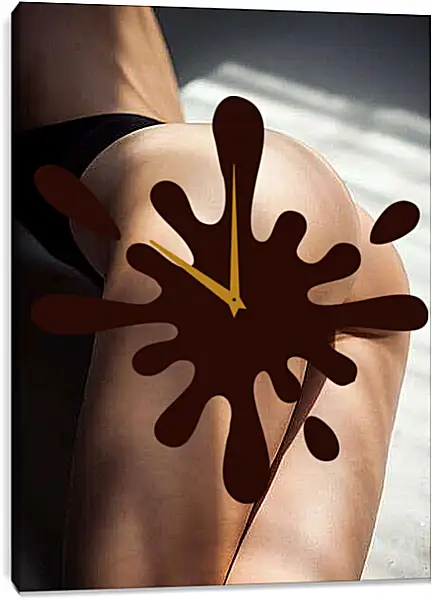 Часы картина - Эротическая фотография, девушки со спины.