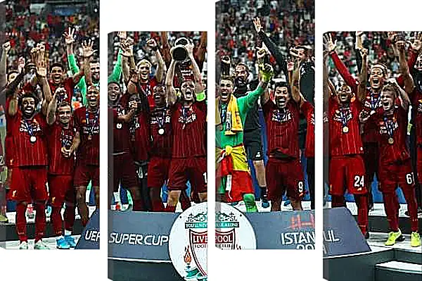 Модульная картина - Победа в суперкубке. Ливерпуль. Liverpool