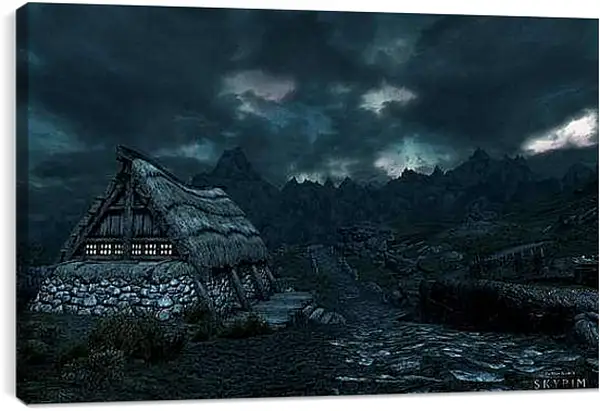 Постер на подрамнике - The Elder Scrolls V: Skyrim
