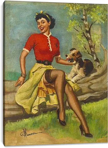 Постер на подрамнике - Собачка