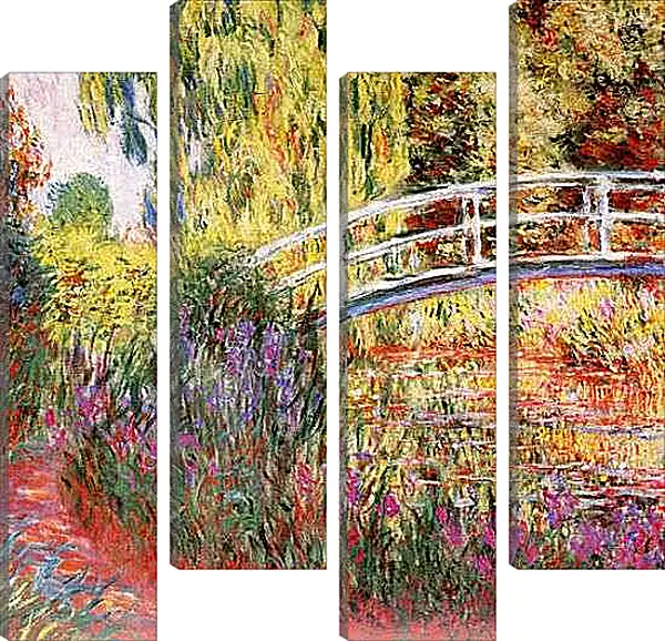 Модульная картина - Le Bassin aux Nympheas. Клод Моне