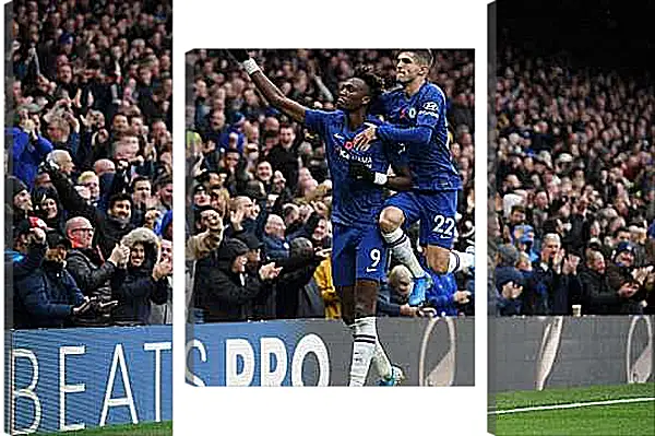 Модульная картина - Празднование гола. ФК Челси. FC Chelsea