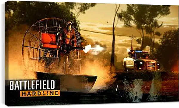 Постер на подрамнике - Battlefield: Hardline