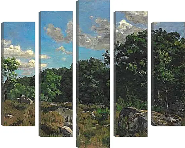 Модульная картина - Пейзаж в Шайи. Жан Фредерик Базиль