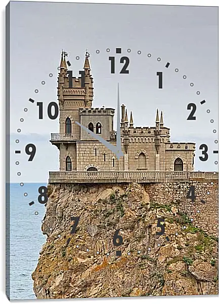 Часы картина - Ласточкино гнездо. Крым