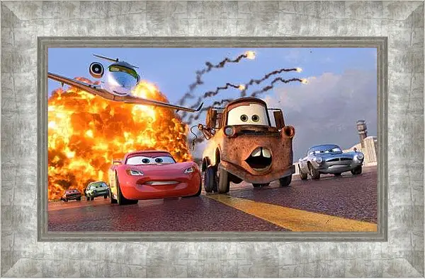 Картина в раме - Тачки