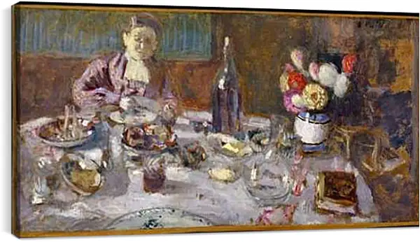 Постер на подрамнике - Luncheon. Эдуар Вюйар