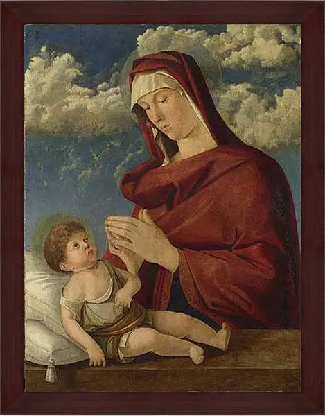 Картина в раме - The Virgin and Child. Джованни Беллини