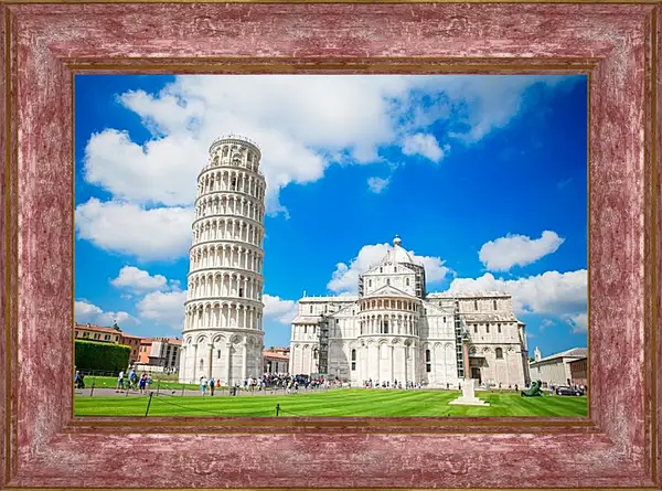 Картина в раме - Пизанская башня 3. Италия