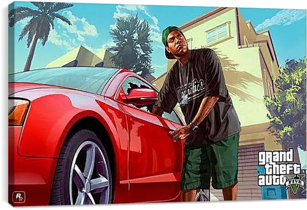 Постер на подрамнике - Grand Theft Auto V