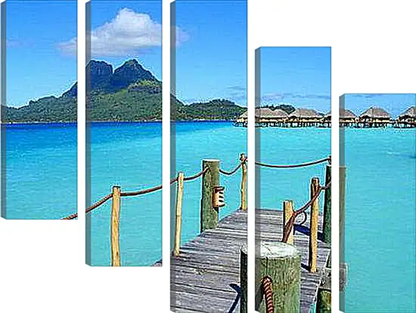 Модульная картина - Пирс на море