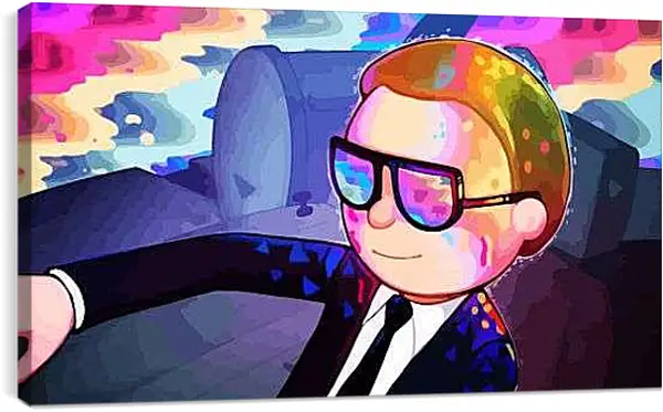 Постер на подрамнике - Рик и Морти