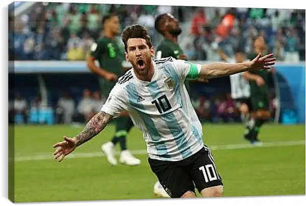 Постер на подрамнике - Лионель Месси Аргентина