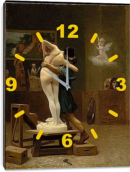 Часы картина - Pygmalion and Galatea - Пигмалион и Галатея. Жан-Леон Жером