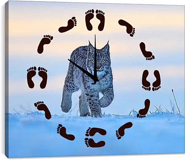 Часы картина - Рысь