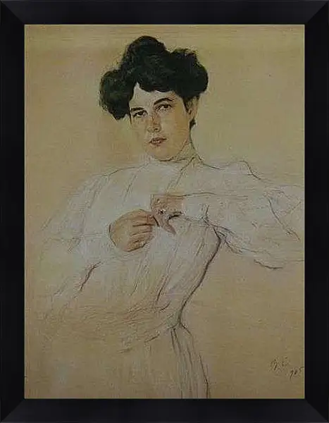 Картина в раме - Портрет Марии Боткиной. Валентин Александрович Серов