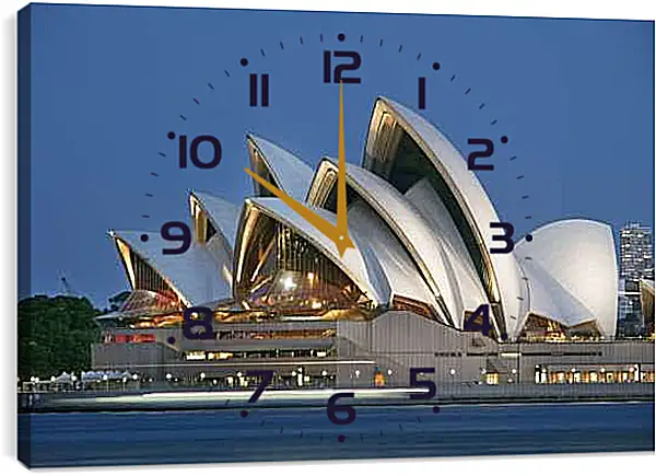 Часы картина - Сиднейский оперный театр 2. Австралия