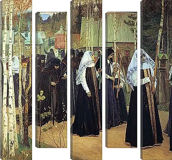 Модульная картина - Великий Постриг. Нестеров Михаил