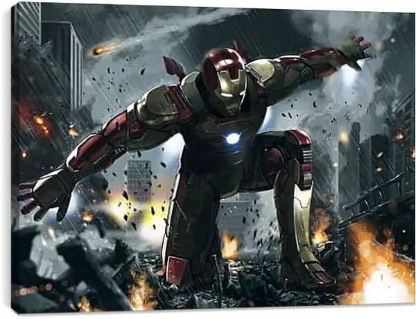 Постер на подрамнике - Железный человек. Iron Man